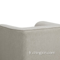 Chaise d'accent de bras pivotant gris moderne